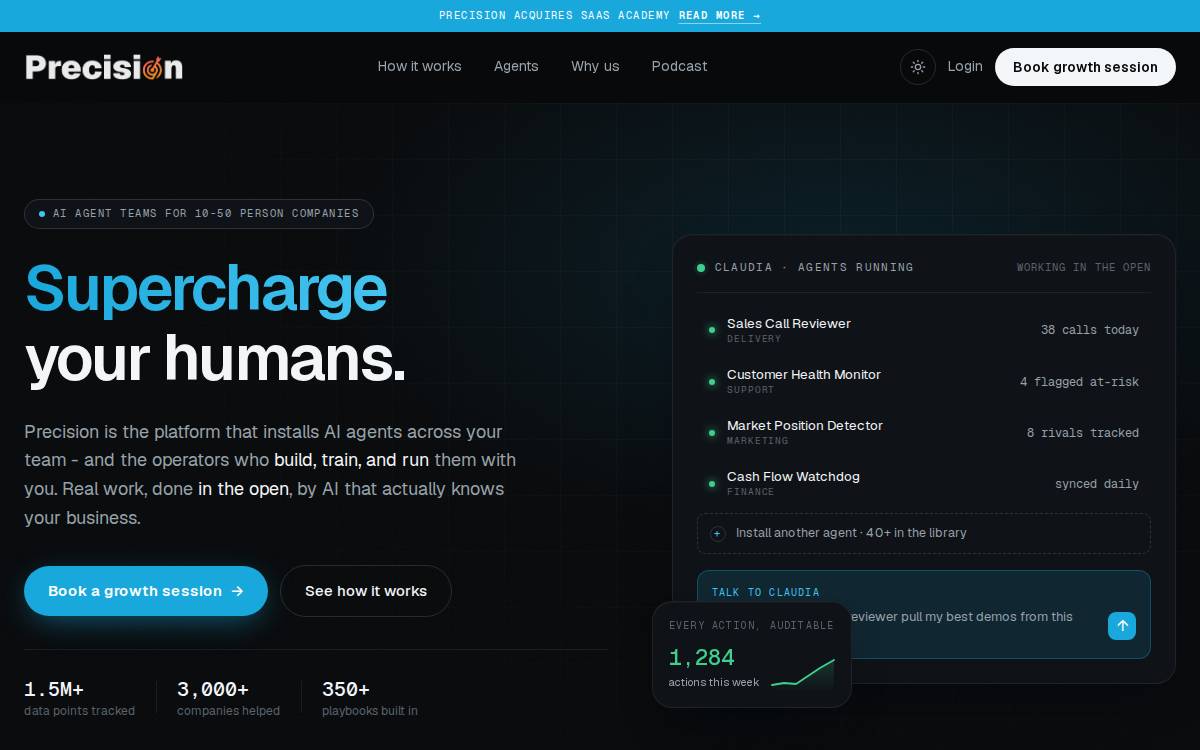 Precision website preview