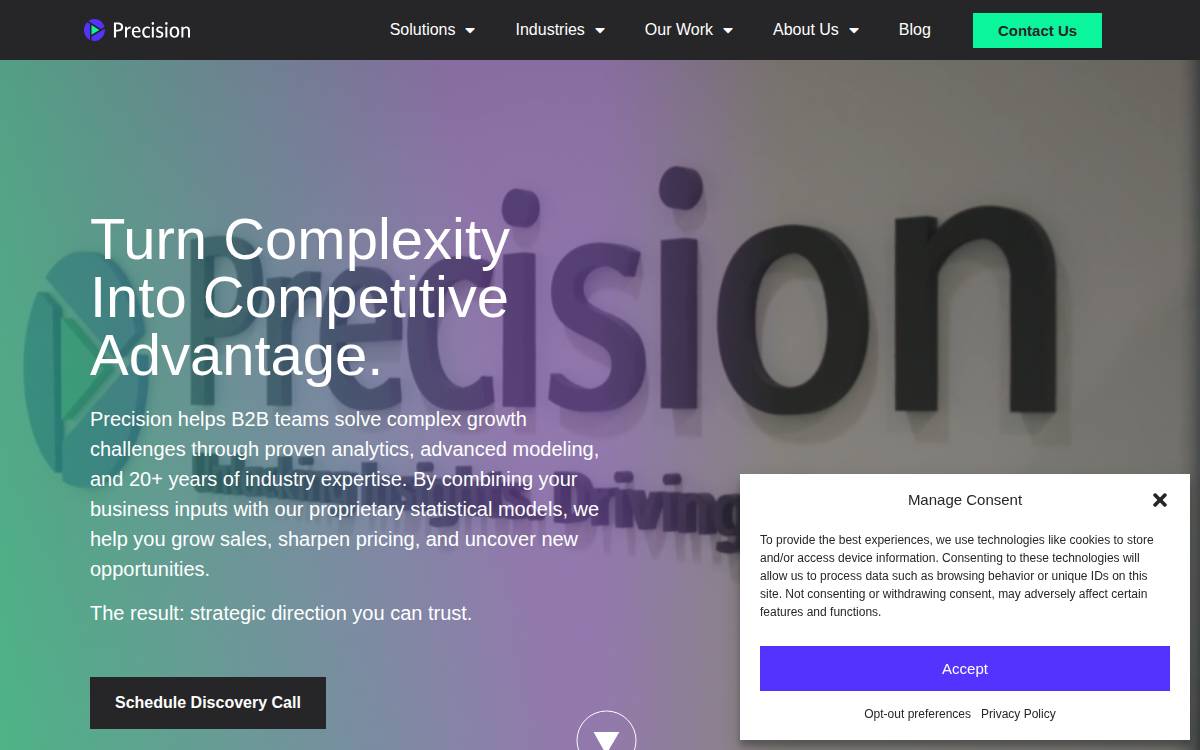Precision website preview