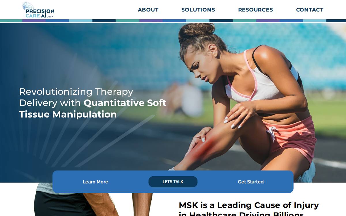 Precisioncare Ai website preview