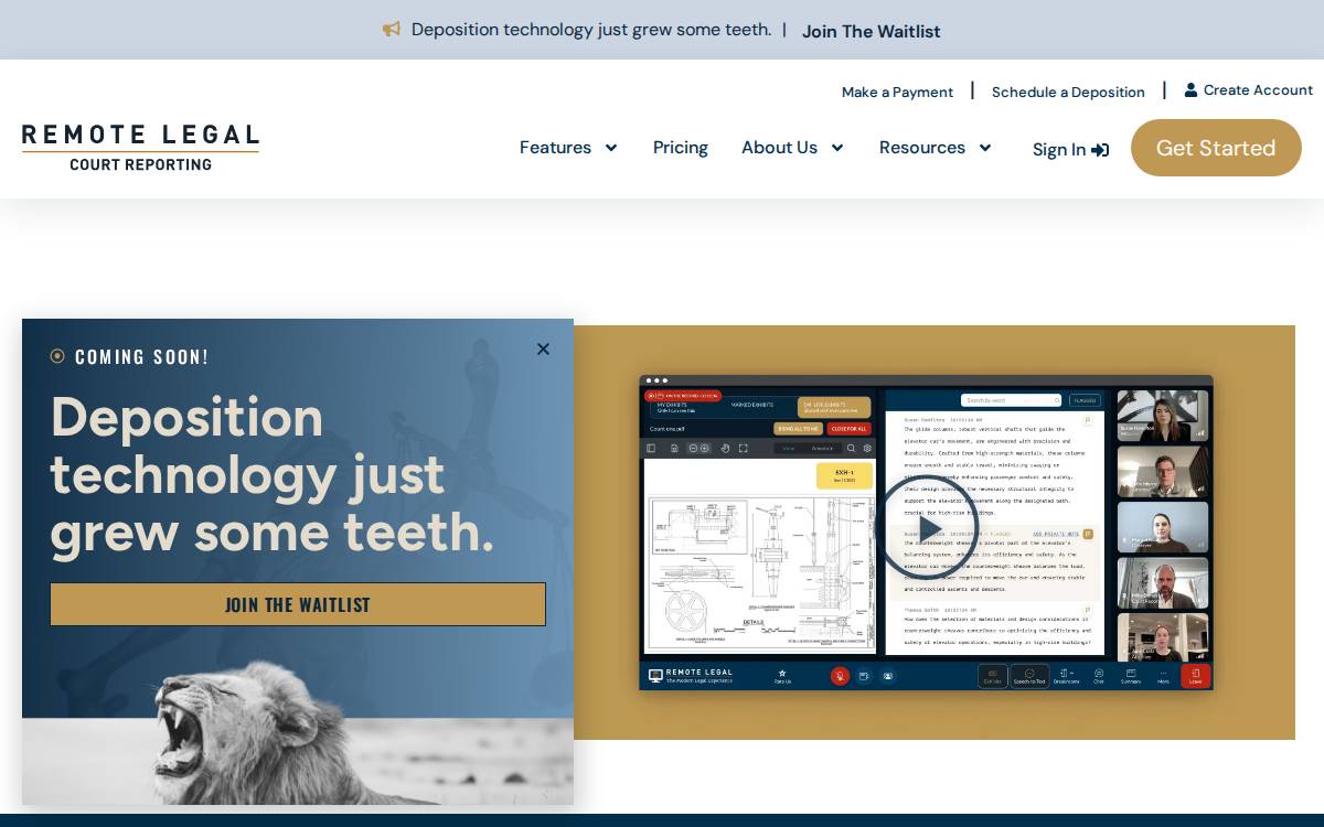 Precisionreporters website preview