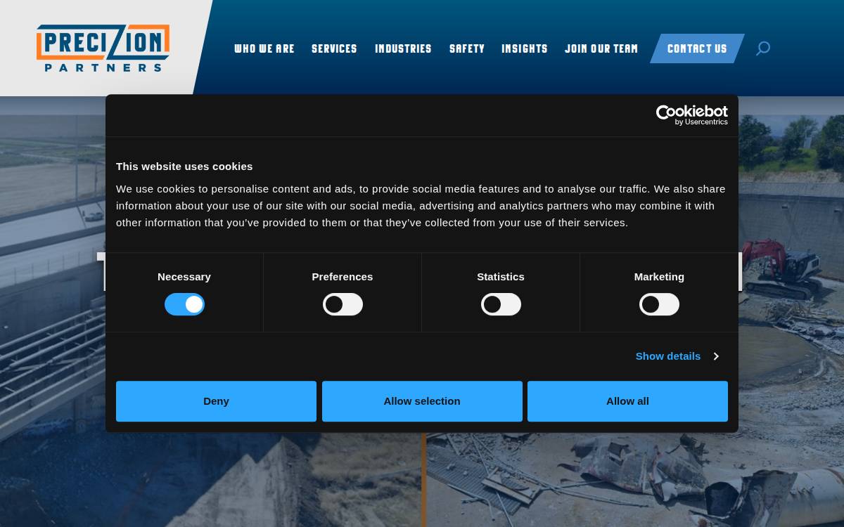 Precizionpartners website preview