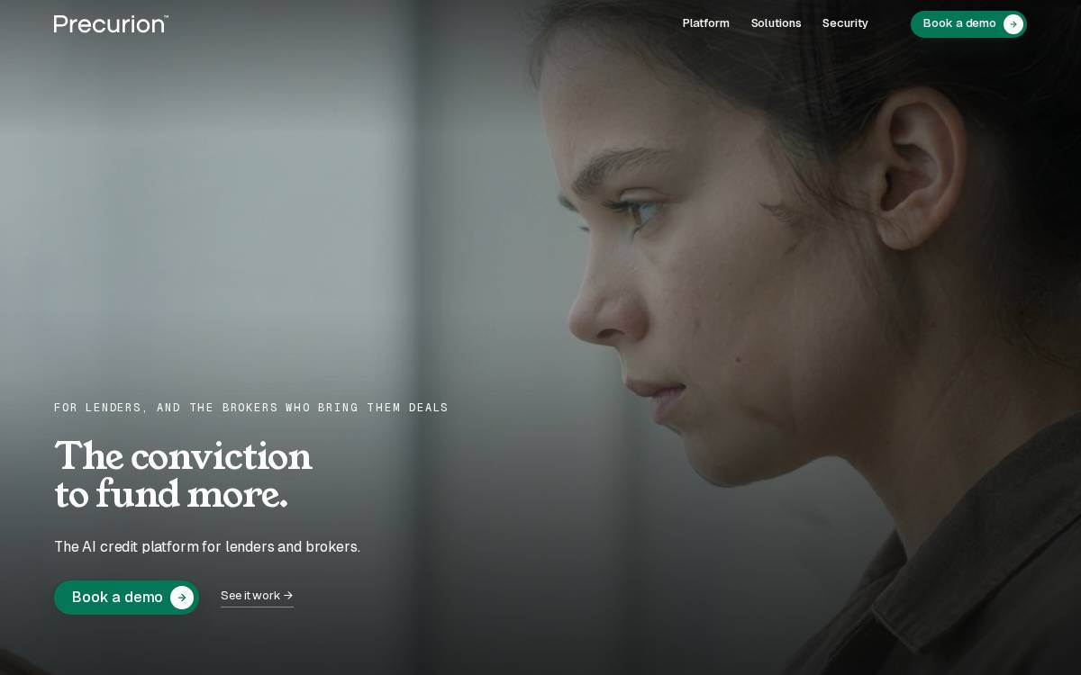 Precurion website preview