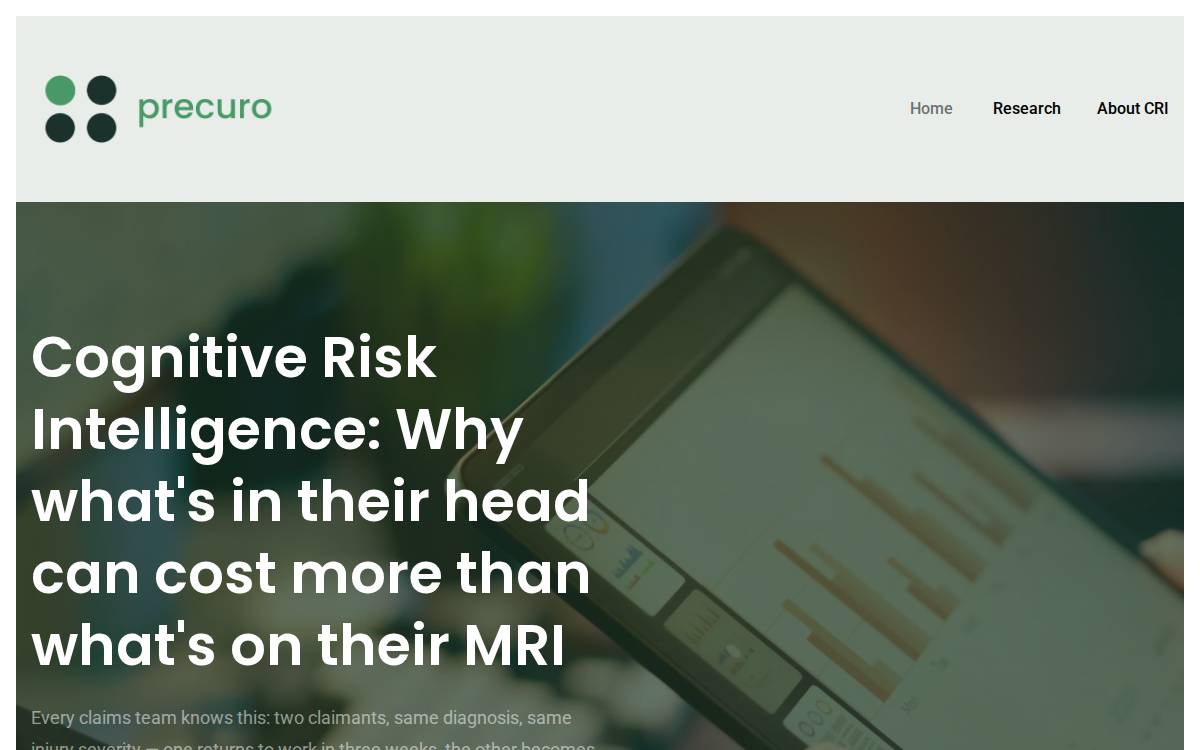 Precuro website preview