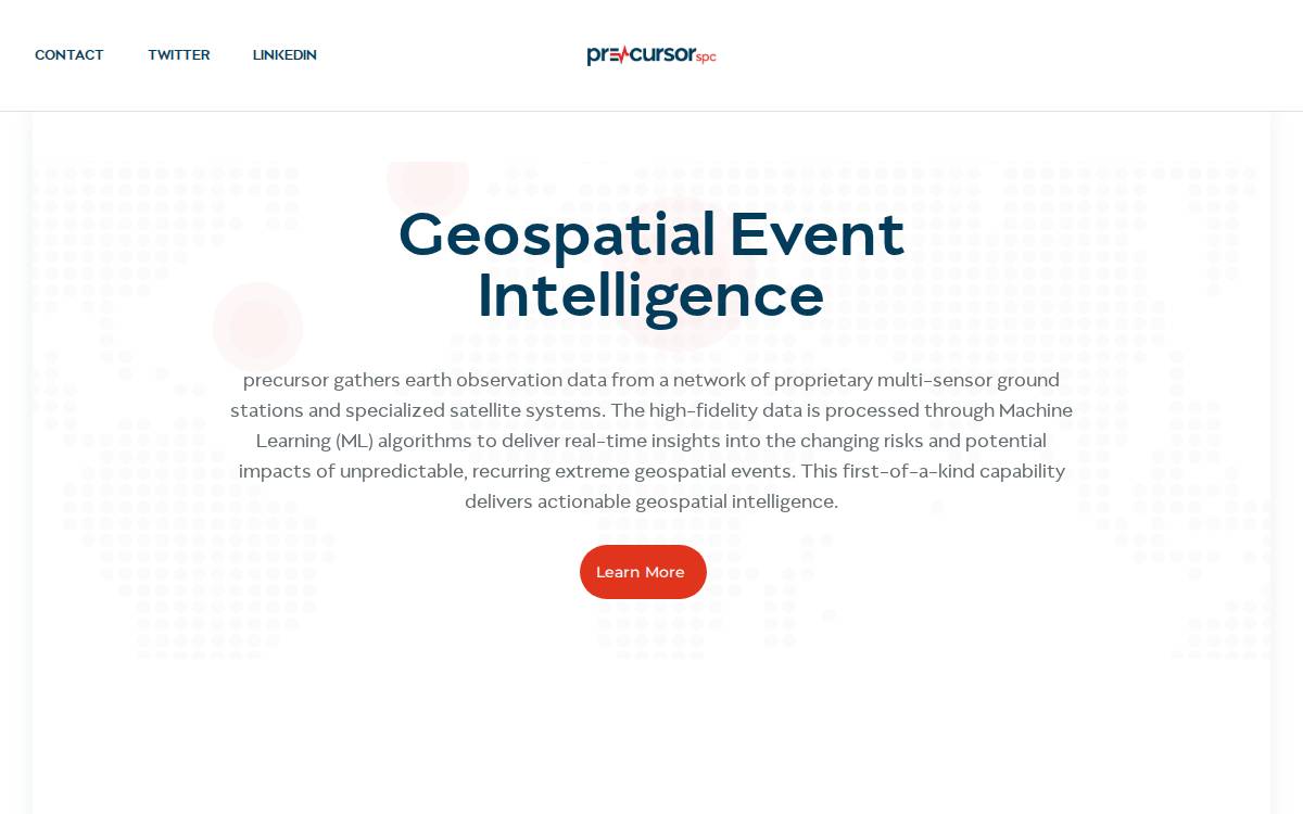 Precursor SPC website preview