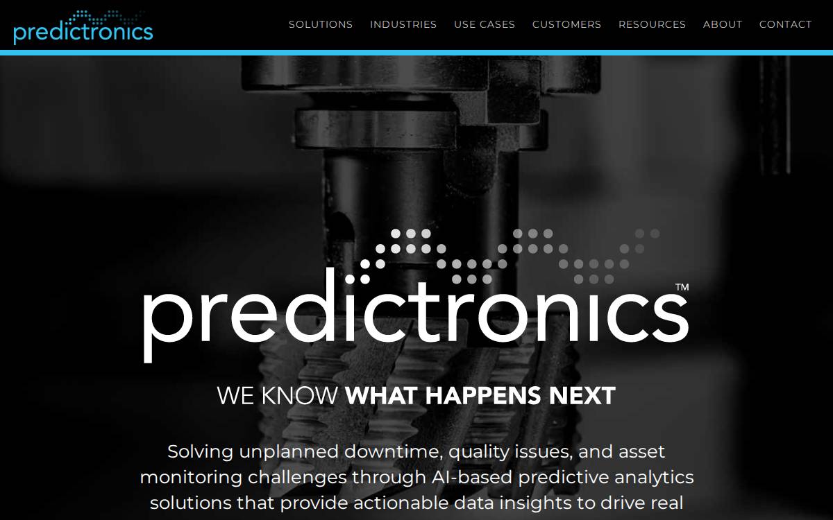 Predictronics website preview