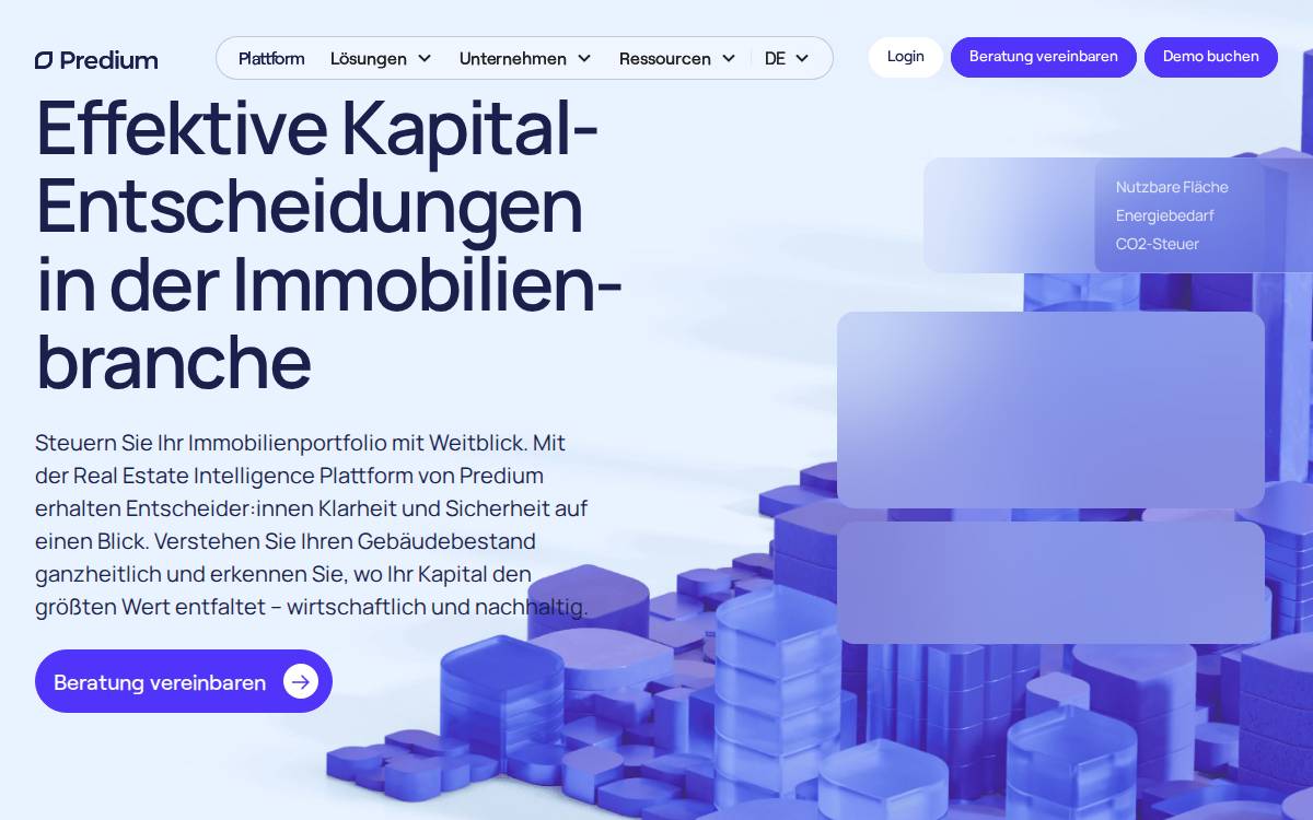 Predium website preview