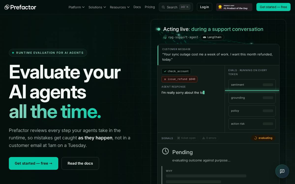 Prefactor website preview