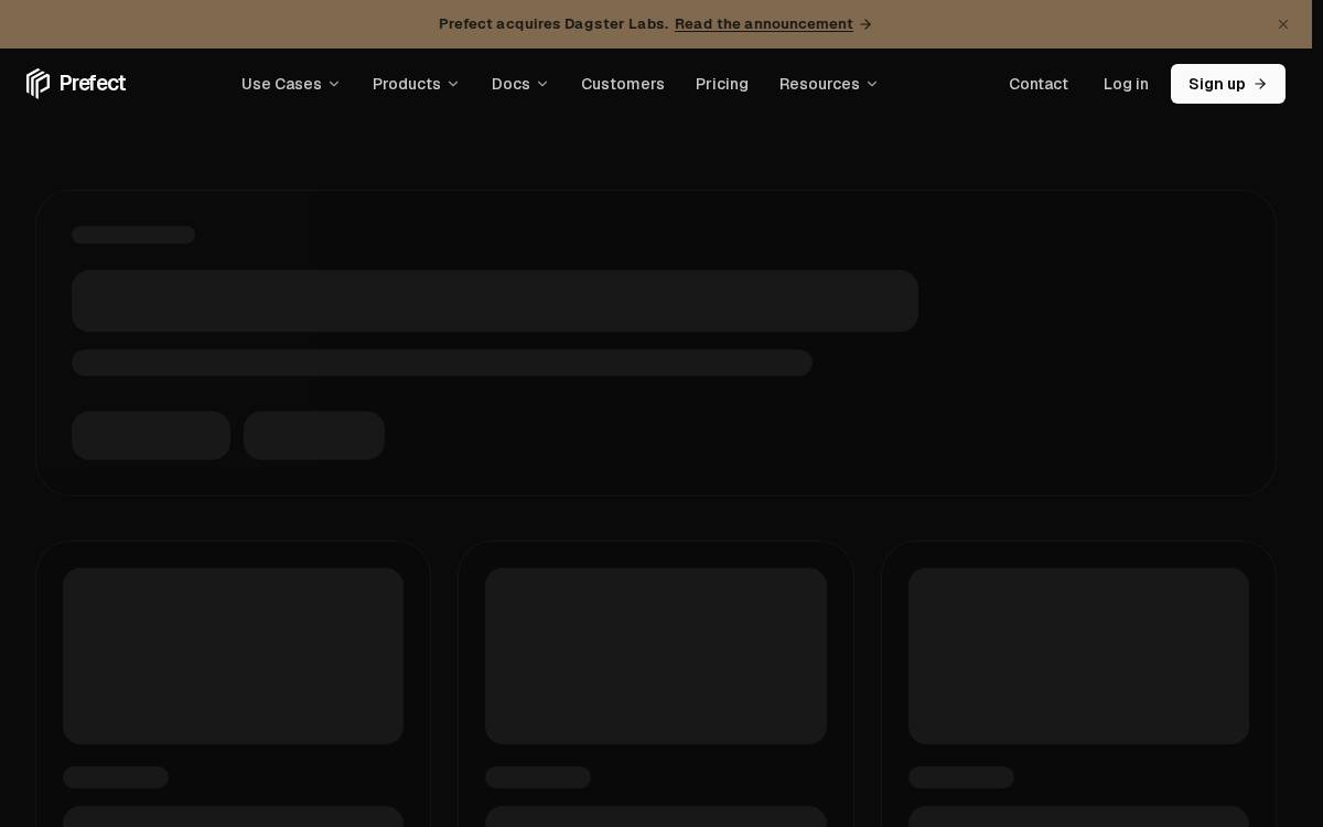 Prefect website preview