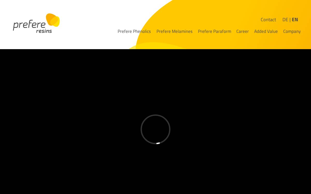 Prefere website preview