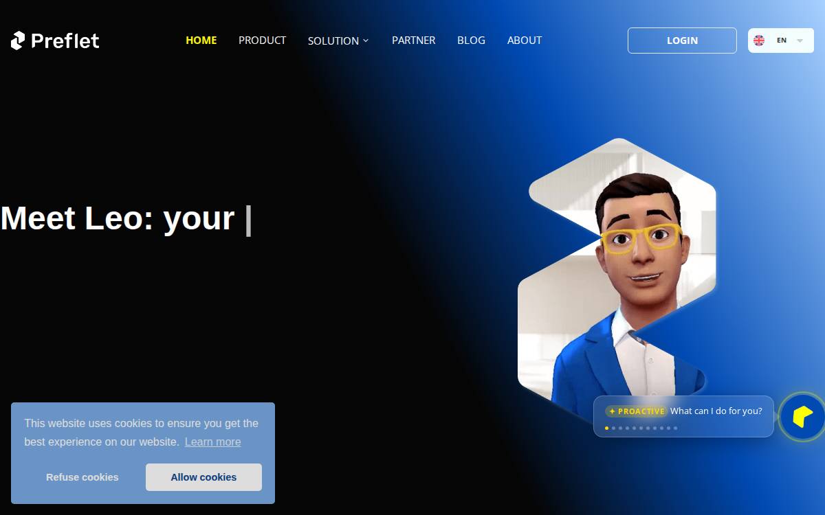 Preflet website preview