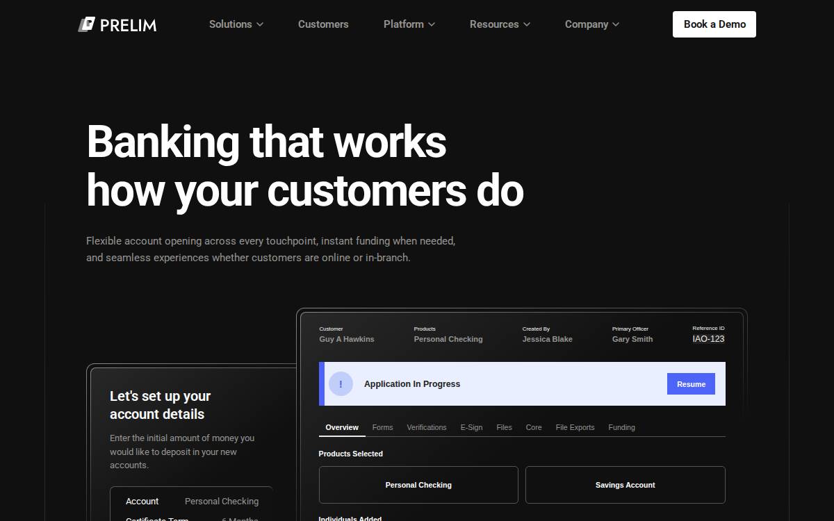 Prelim website preview
