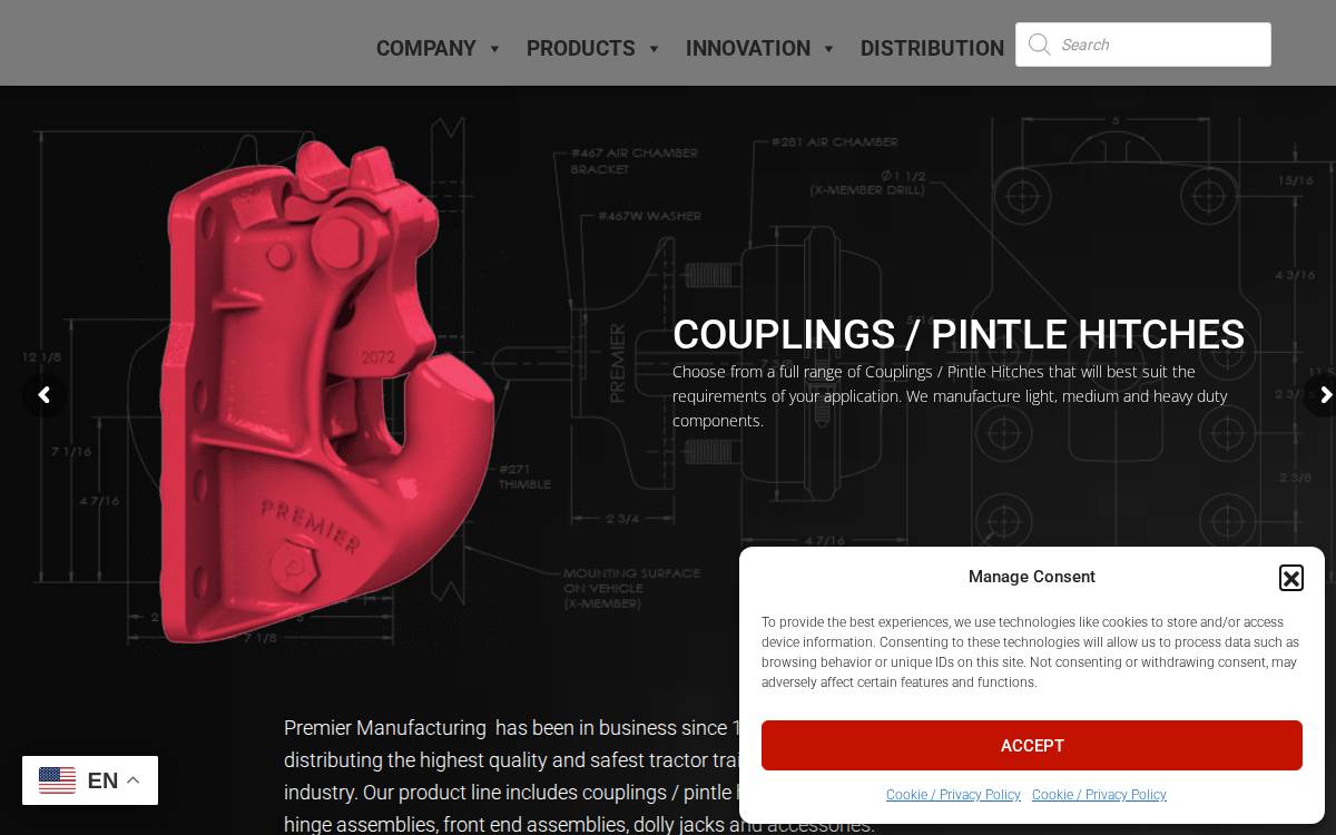 Premier website preview