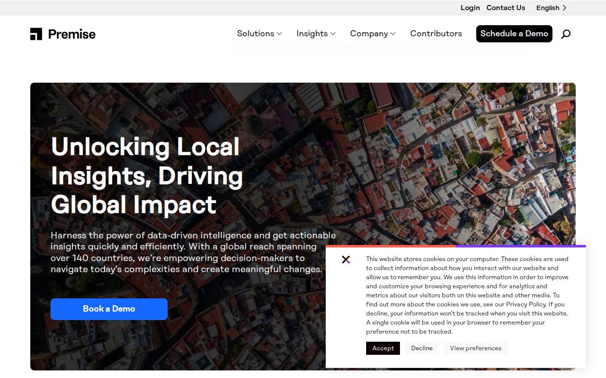 Premise website preview