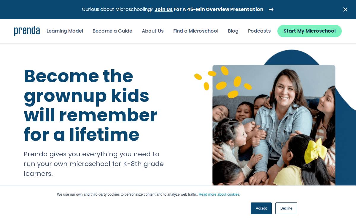 Prenda website preview