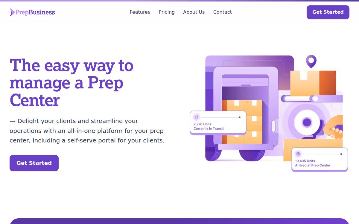 PrepBusiness website preview
