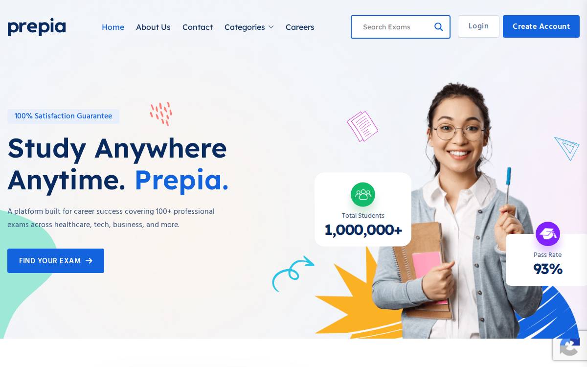 Prepia website preview