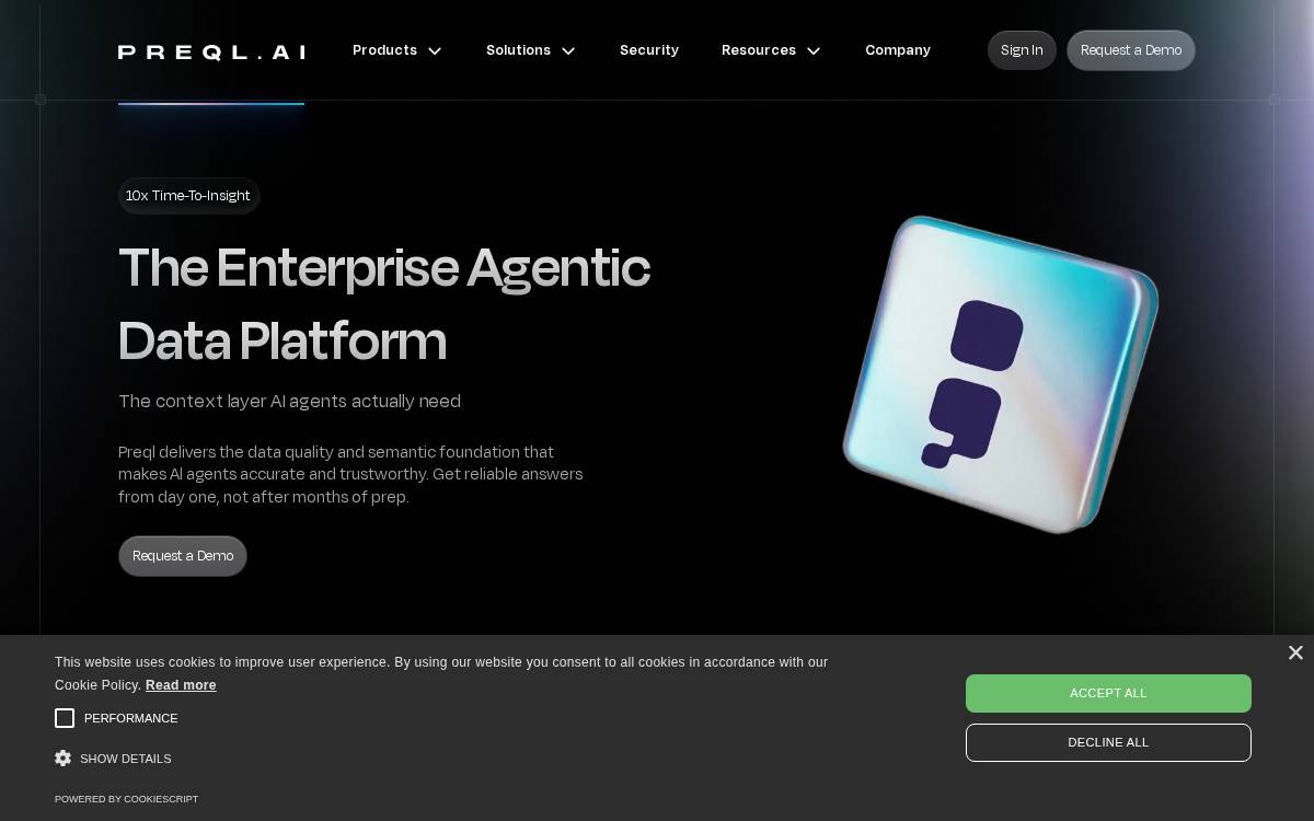 Preql website preview