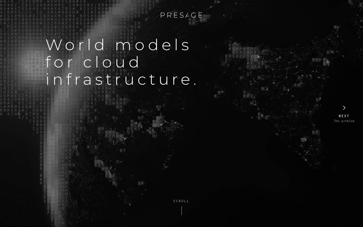 Presage Labs website preview