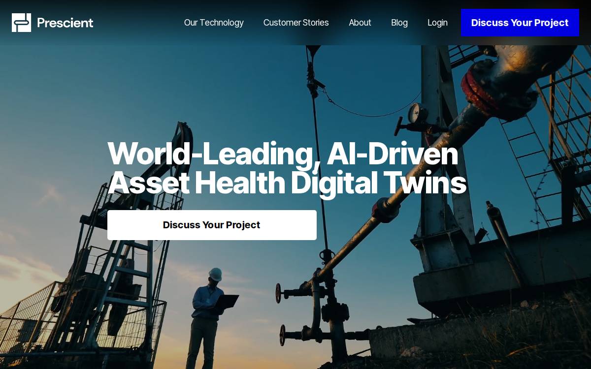 Prescientdevices website preview