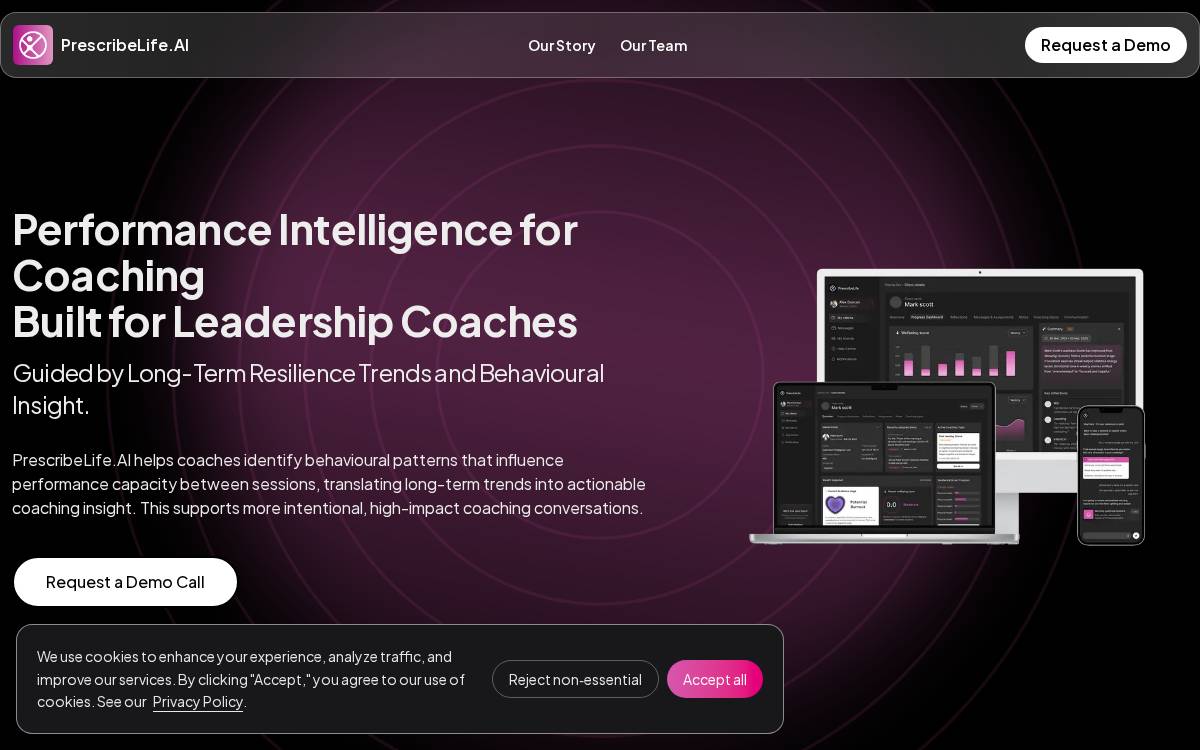 Prescribe Life website preview
