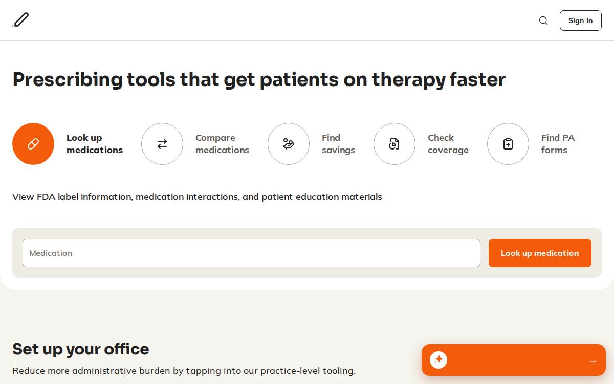 PrescriberPoint website preview