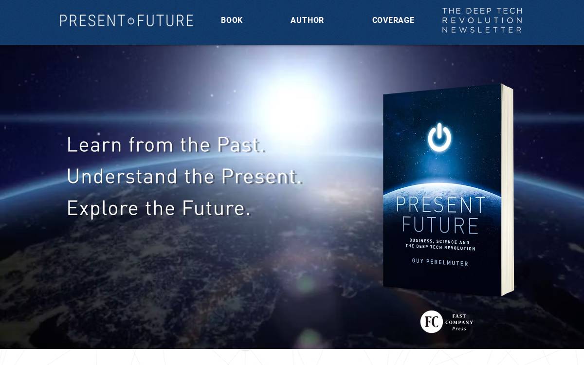 Presentfuturebook website preview