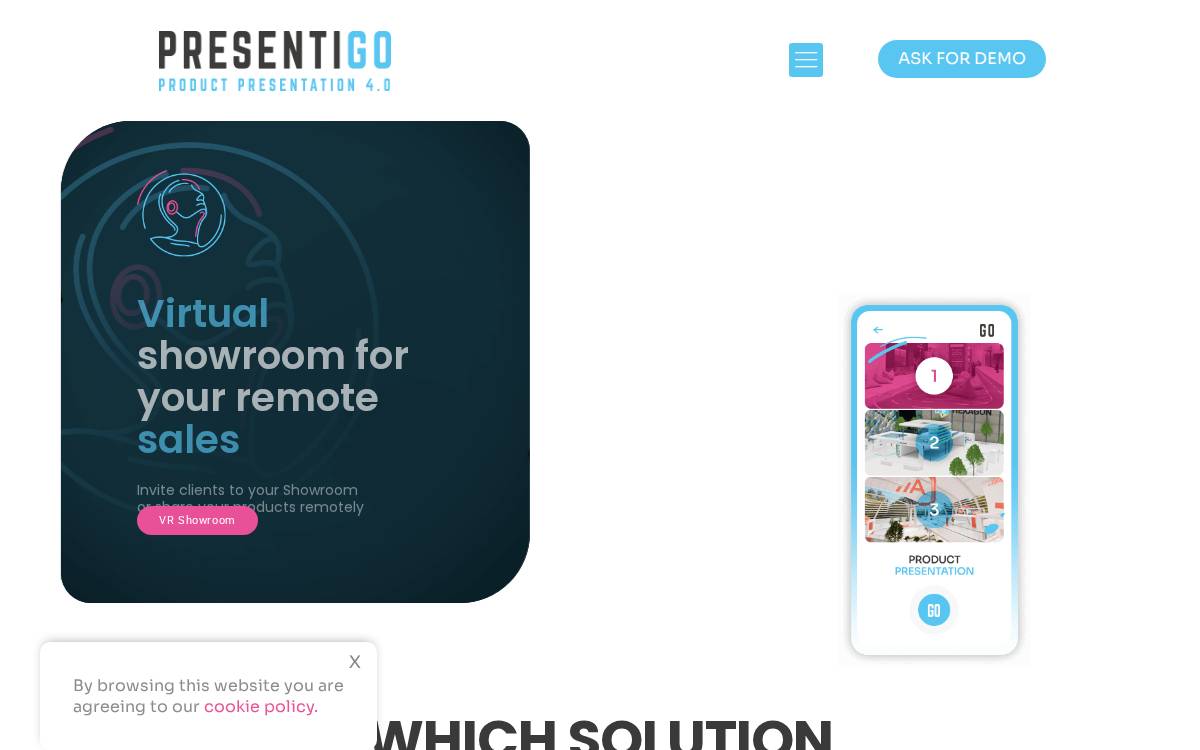 PresentiGO website preview