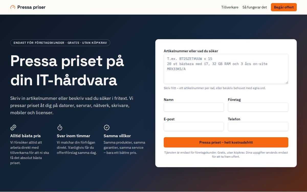 Pressa website preview