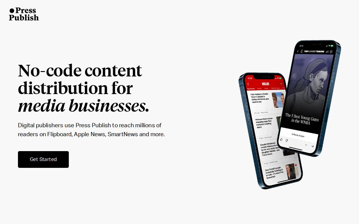Presspublish website preview