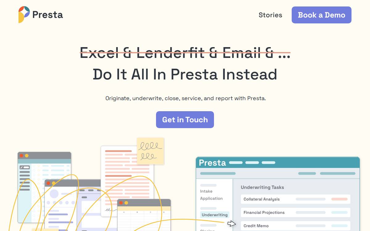 Presta website preview