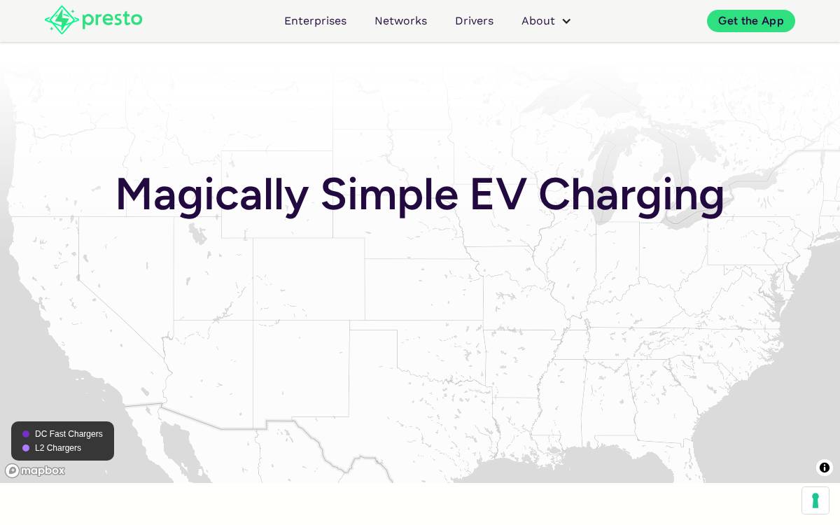 Presto website preview