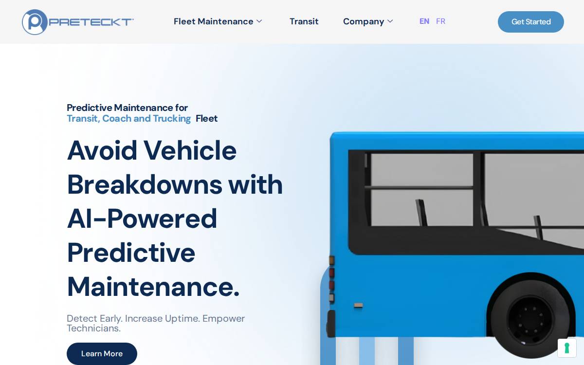 Preteckt website preview