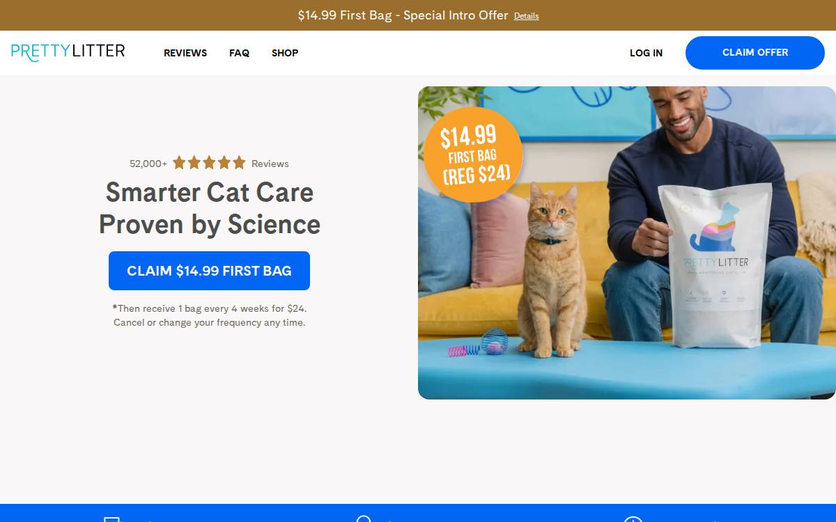 Pretty Litter website preview