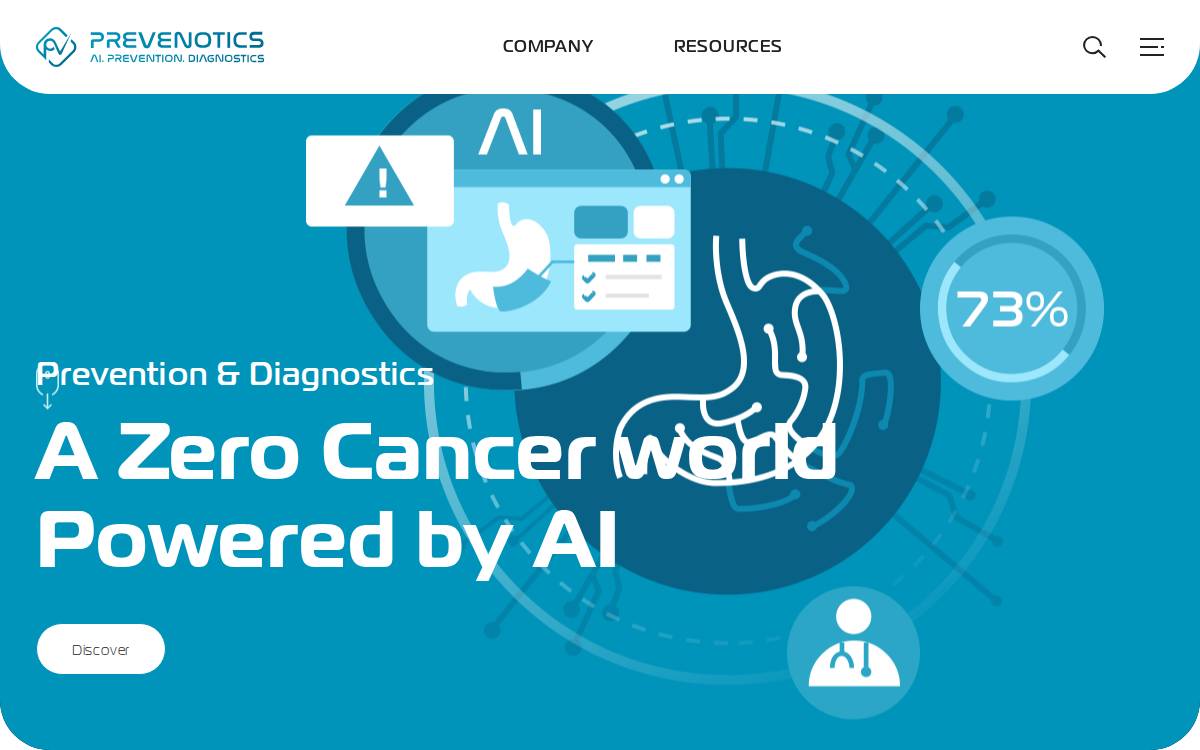 Prevenotics website preview
