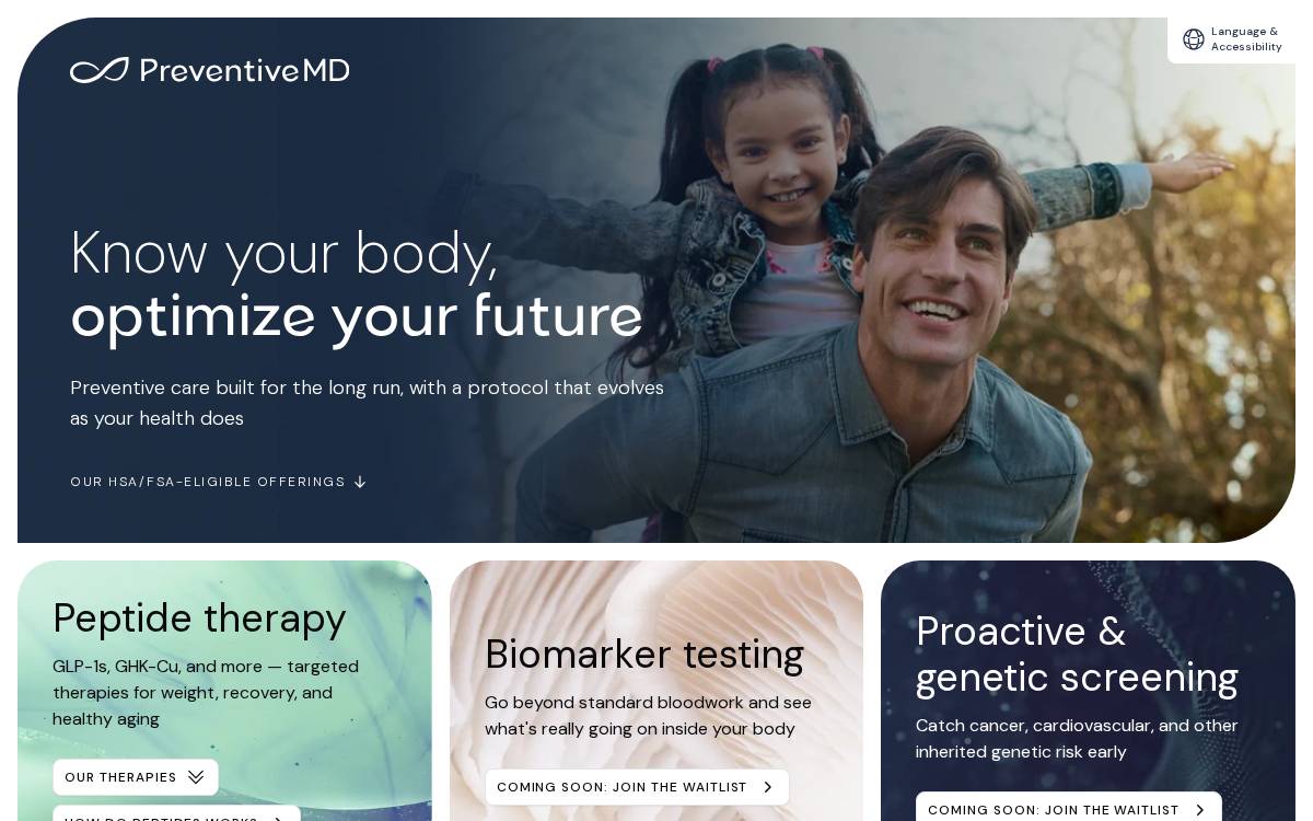 PreventiveMD website preview