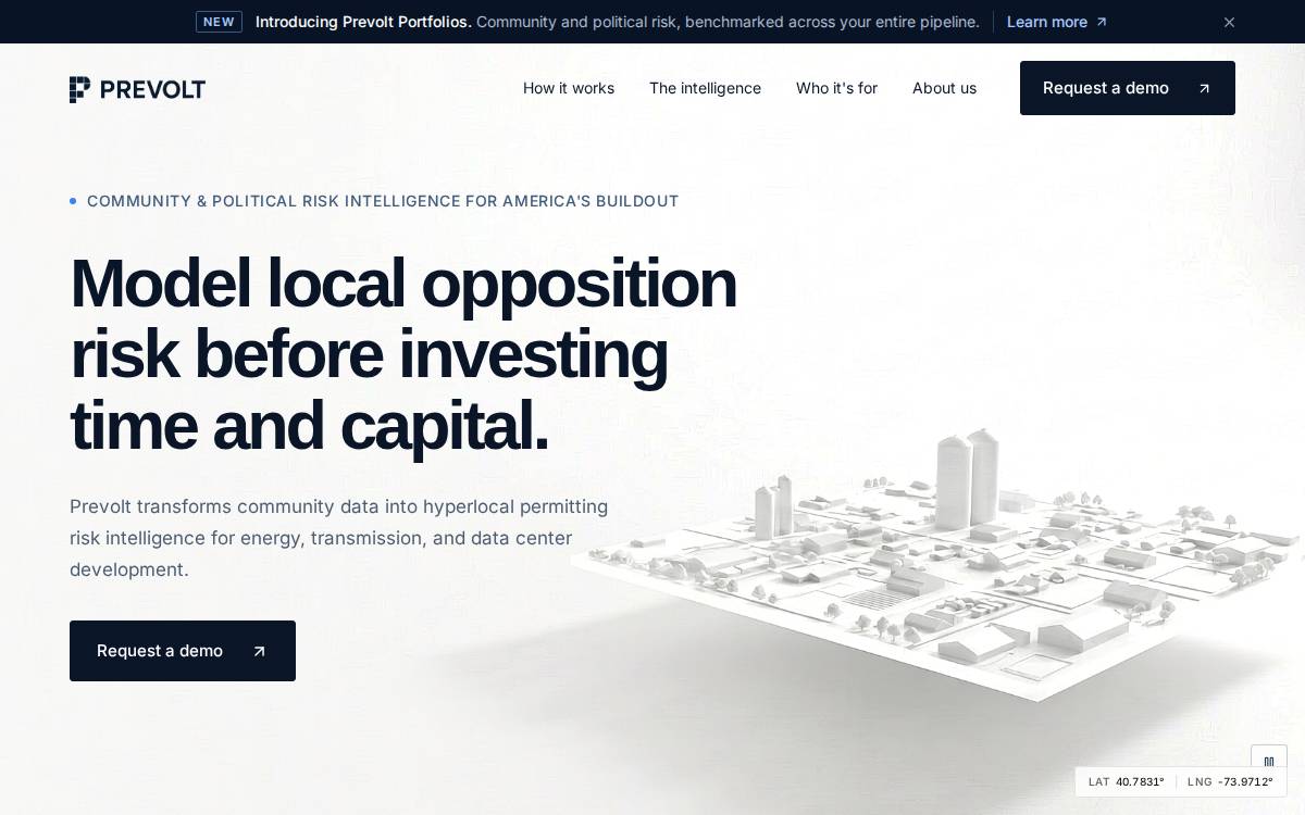 Prevolt website preview