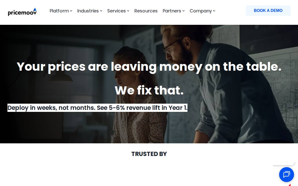 Pricemoov website preview