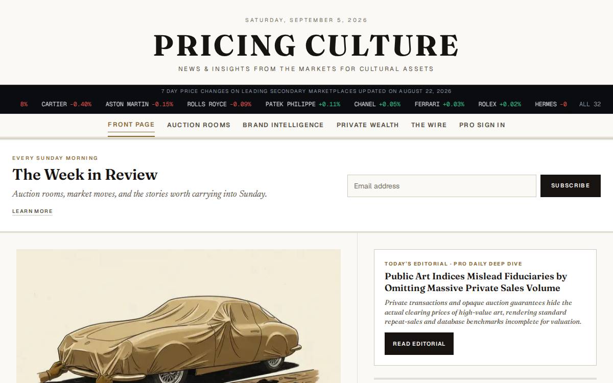 Pricing Culture website preview