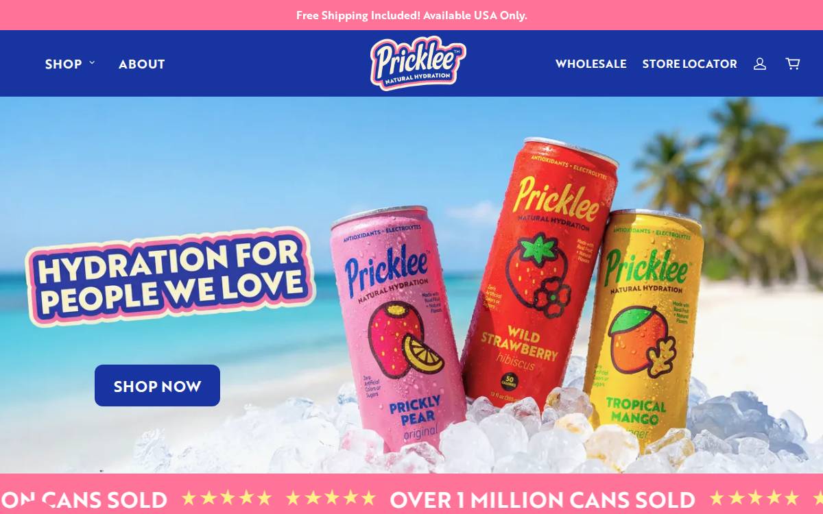 Pricklee website preview