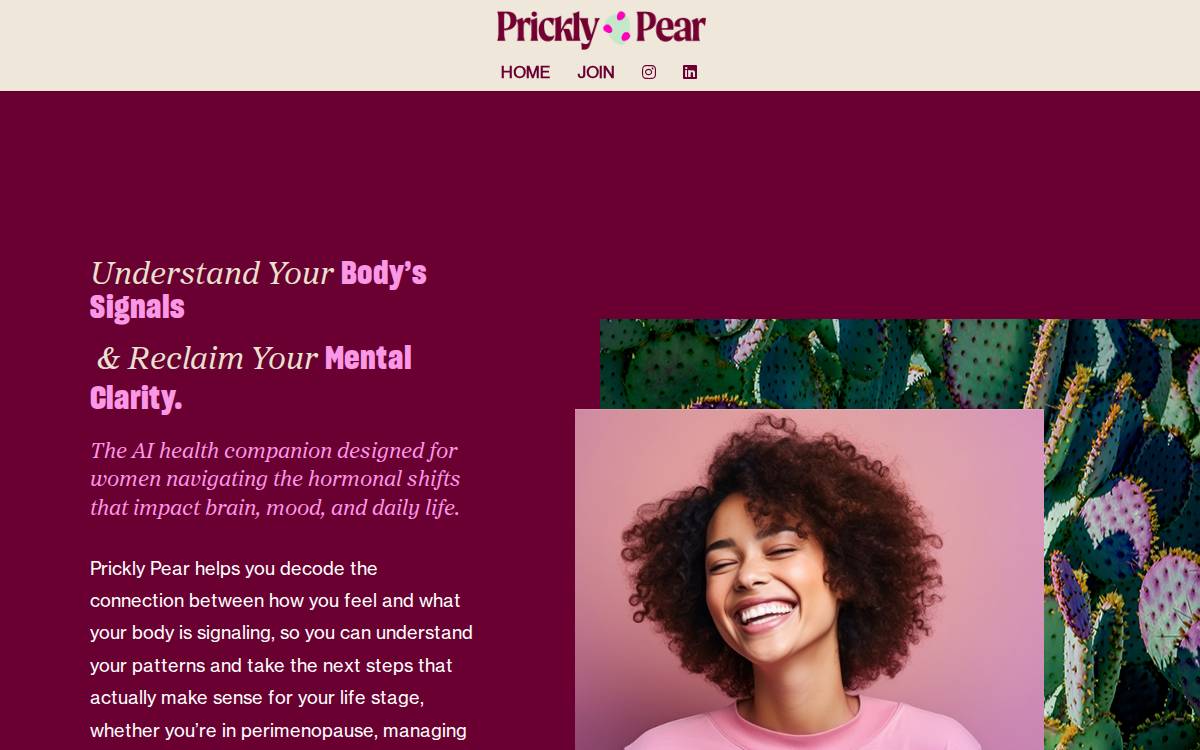 Prickly Pear Health website preview