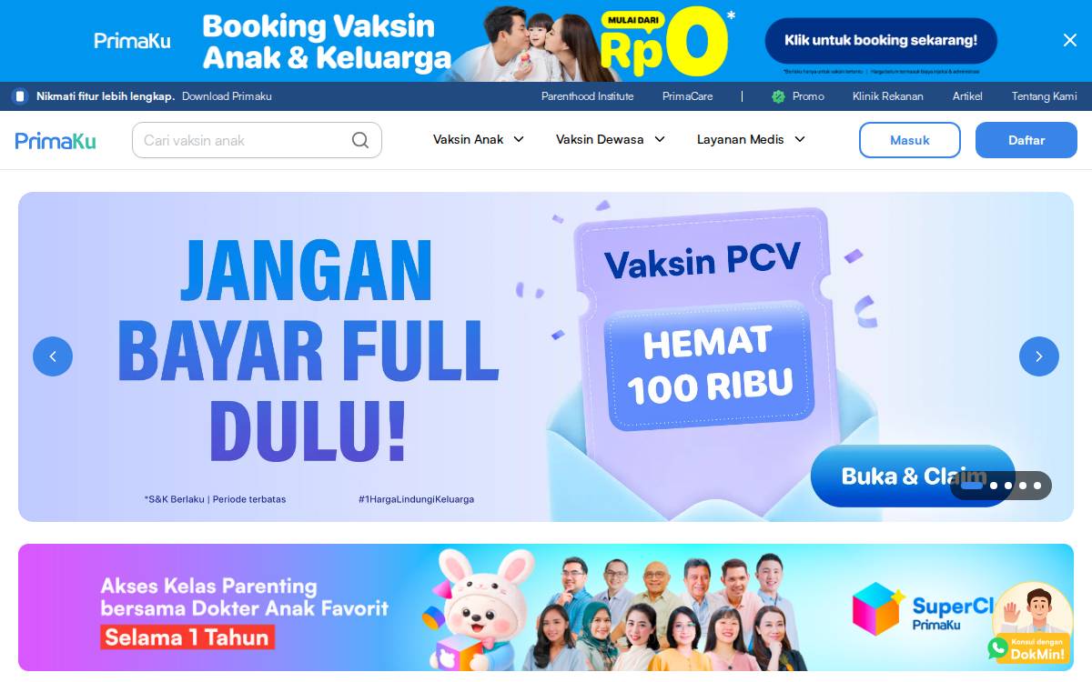 PrimaKu website preview