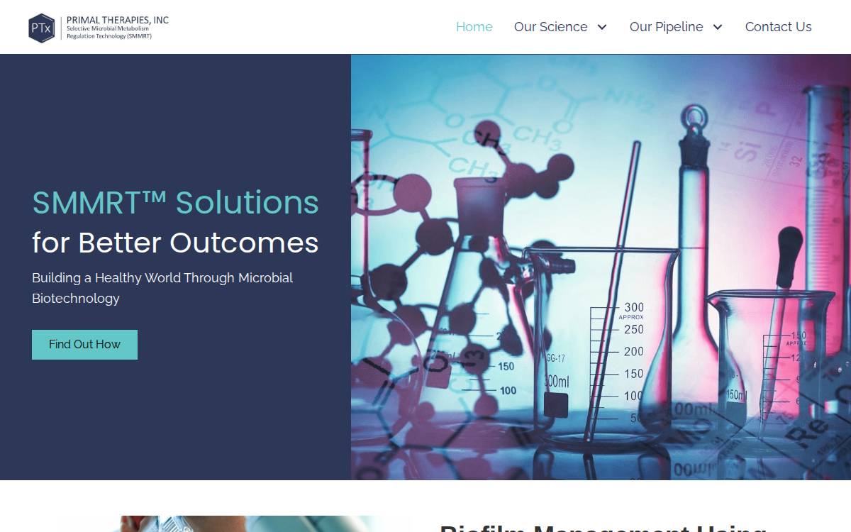 Primaltherapies website preview