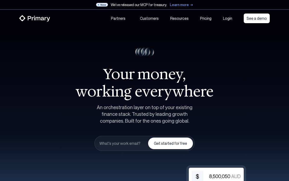 Primary website preview