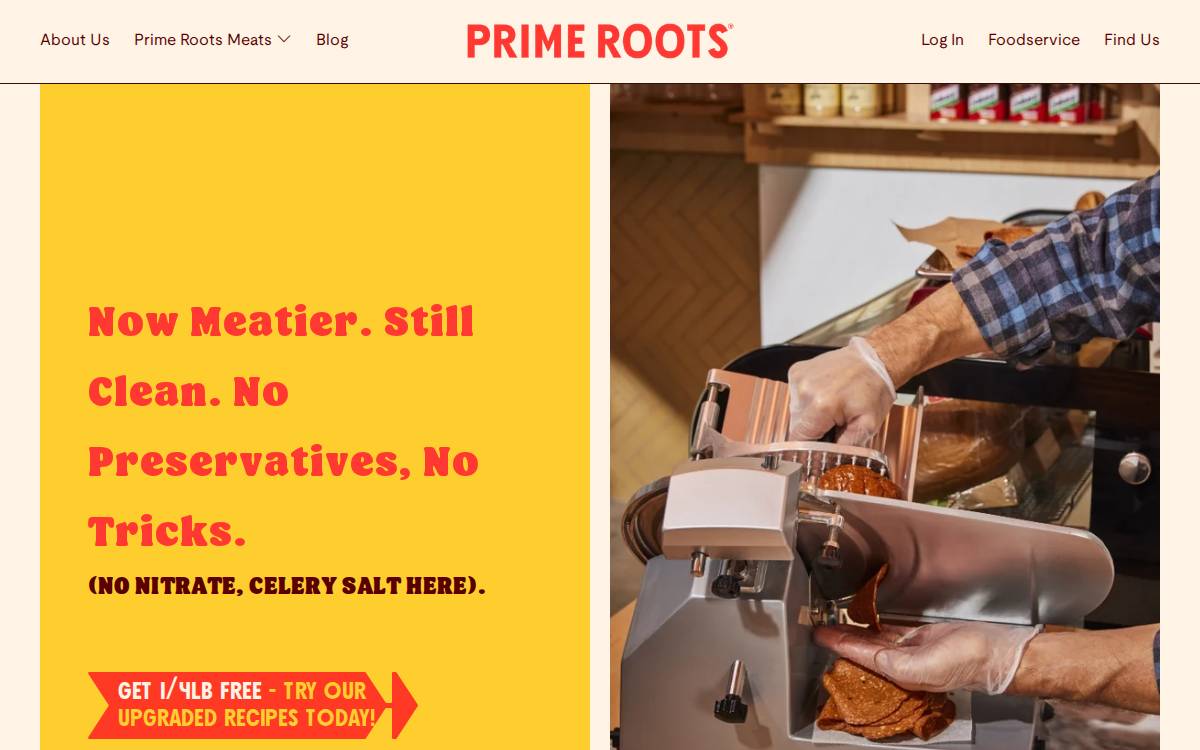 Prime Roots website preview