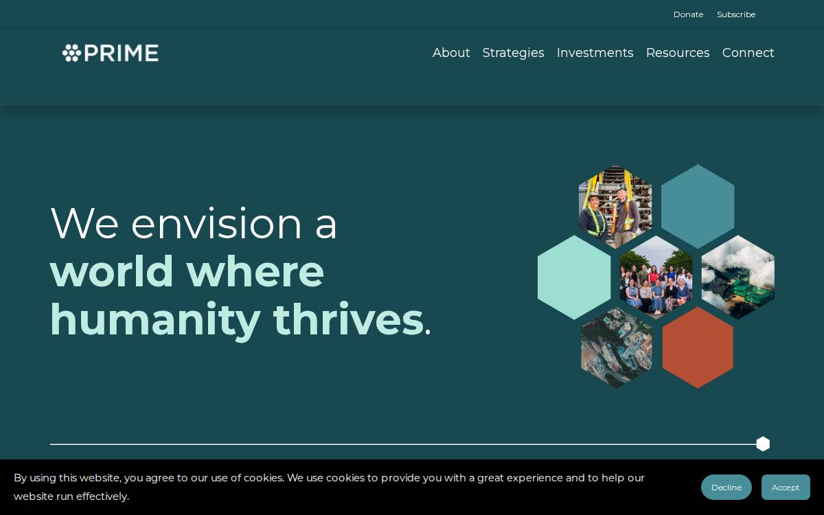 Prime Coalition website preview
