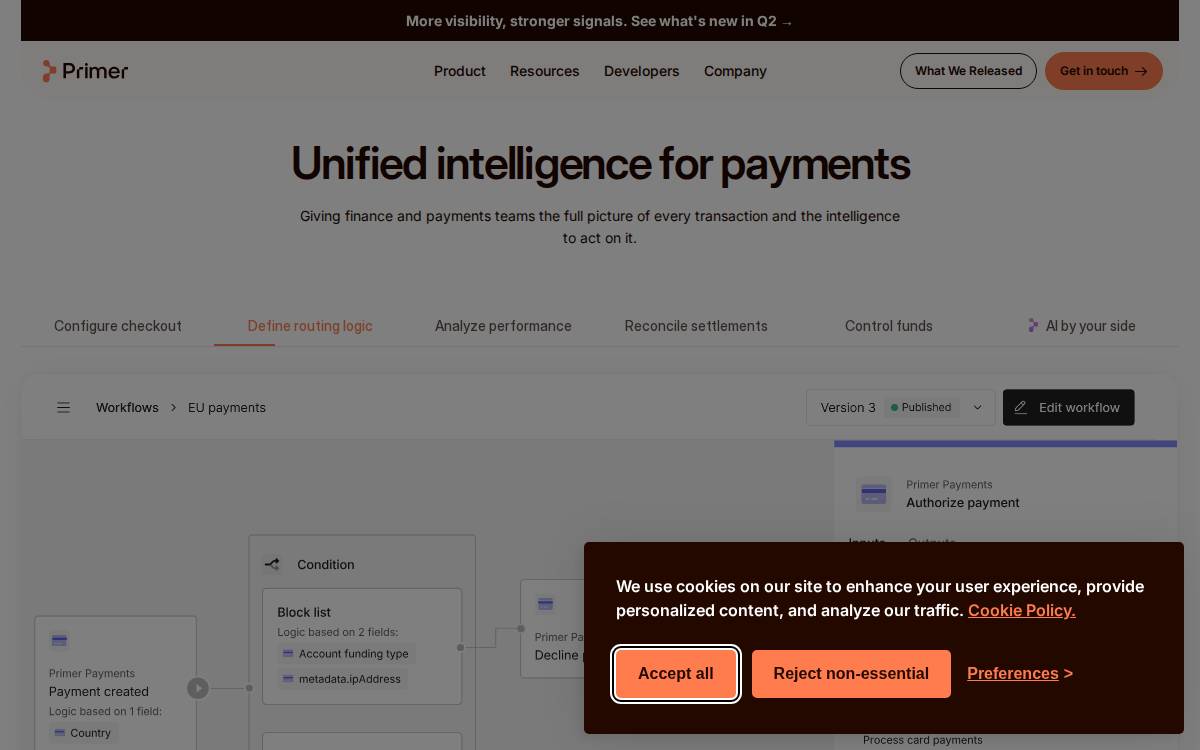Primer website preview