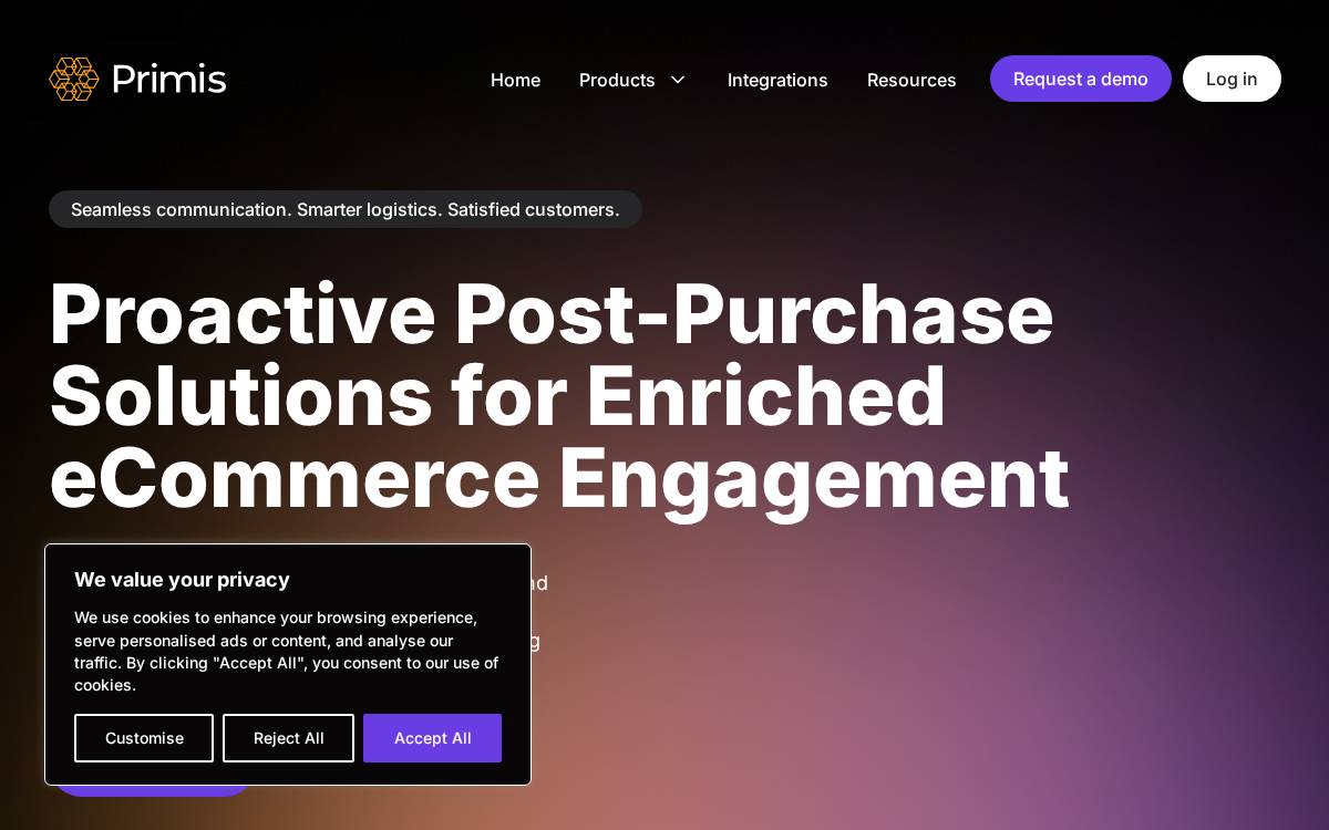Primis website preview
