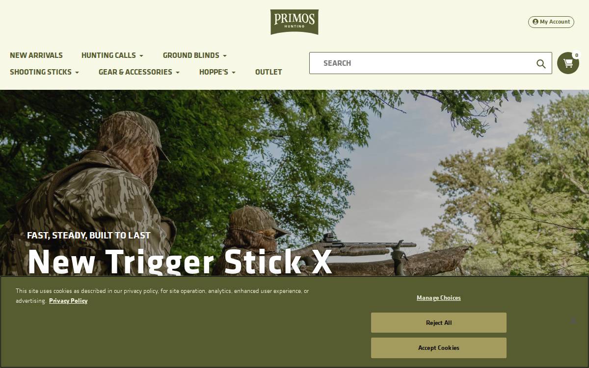 Primos.com website preview