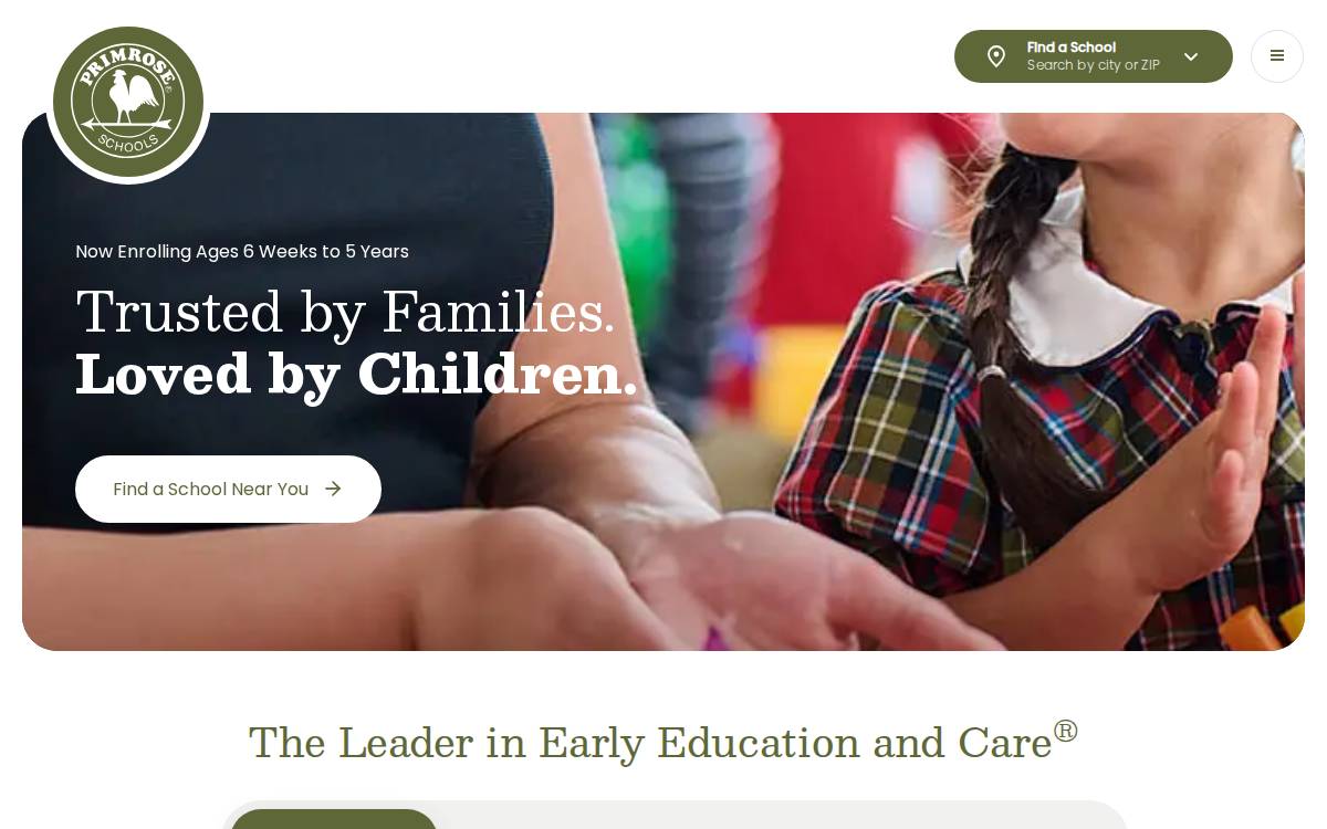 Primrose Schools website preview