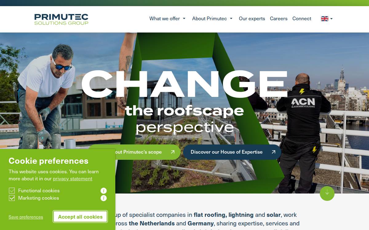 Primutec website preview